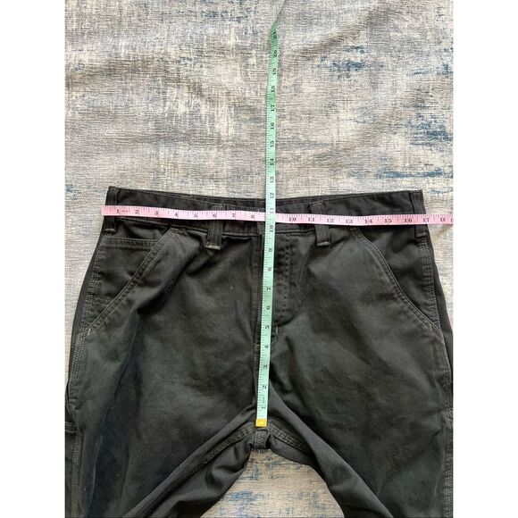 Carhartt Black Relaxed Straight Twill Dungaree Carpenter Pants 34 x 32 - Picture 5 of 7